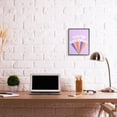 thumbnail image 2 of Stupell Industries Retro Pop You're Killing It Motivational Purple Pink Phrase Framed Wall Art Design by Daphne Polselli, 11" x 14", Black Framed, 2 of 7