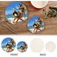 thumbnail image 4 of SKYSONIC Cute Kitten Fisherman Pot Holders Trivets, 2 Pcs Heat Resistant Trivets,Summer Beach Cotton Thread Weave Mats for Hot Pads Pans Pot Bowl Teapot for Kitchen Decor, 4 of 7