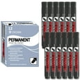 thumbnail image 1 of [Crown] Permanent Markers L, Black, Chisel Tip, 12 Count, 1 of 5