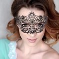 thumbnail image 3 of Máscara de mascarada para mujer, accesorio de disfraces de barra de máscara de fiesta de noche de fiesta, máscaras retro MFZFUKR BST3009923-5, 3 of 5