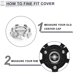 thumbnail image 4 of Tapones Centrales de Rueda Unique Bargains para Chevy Silverado Tahoe Suburban 2007-2014 Plástico Negro 1Pc, 4 of 6
