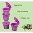 thumbnail image 4 of 4 Pack Reusable K Cups Coffee Filters, Compatible with Keurig Brewers 1.0 and 2.0Coffee Makers - Universal Kcup Filters, 4 of 7
