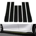 thumbnail image 4 of Car Side Skirts, 2.2m Lower Side Bottom Line Extensions Glossy Black Lightweight Impact Resistance  For Car, 4 of 8