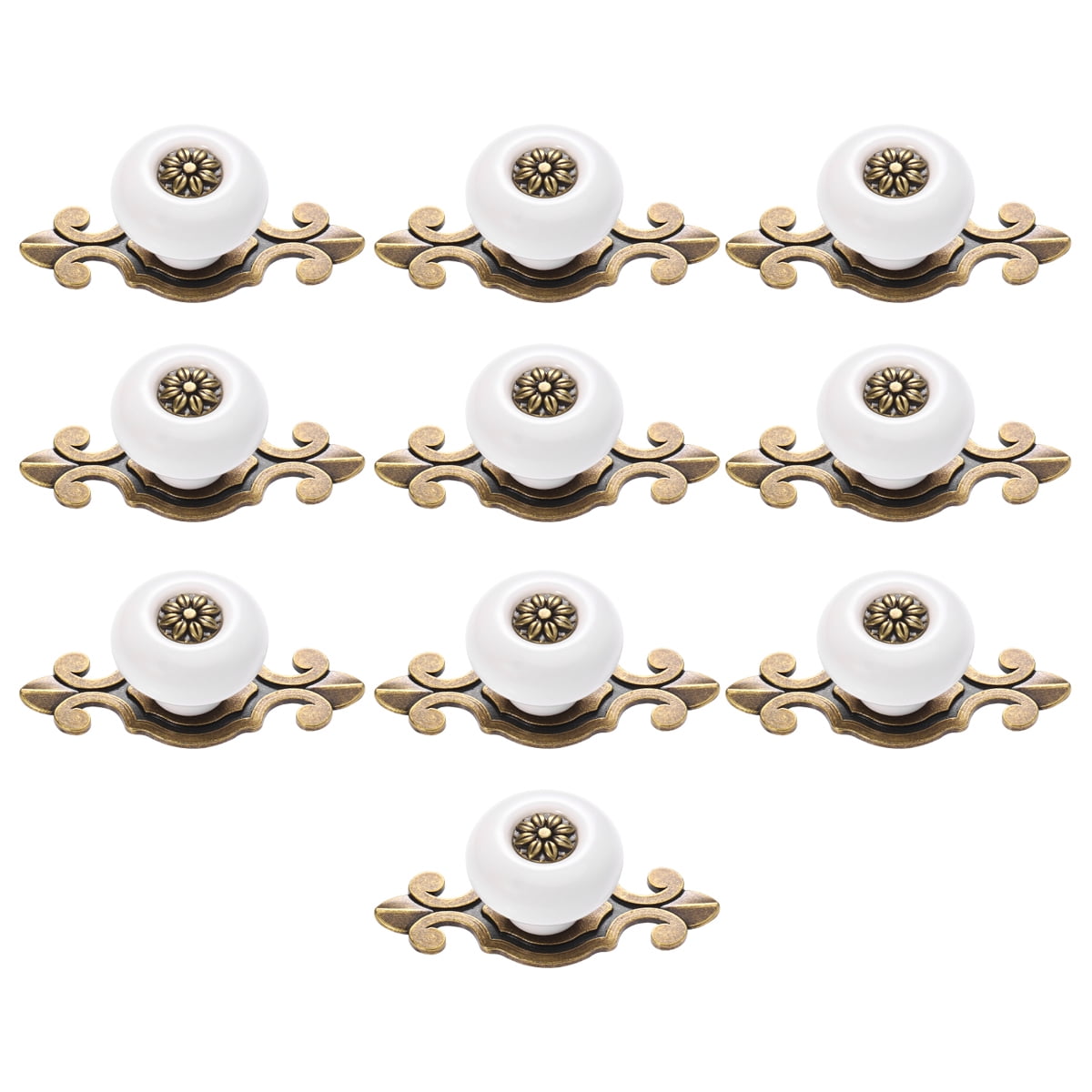 10Pcs Knobs Vintage Dressers Knobs Antique Drawer Knob Home Decoration
