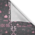thumbnail image 4 of Ambesonne Pink and Grey Valance Pack of 2, Love Spring Flora, 54"X18", Charcoal Grey Pink, 4 of 5