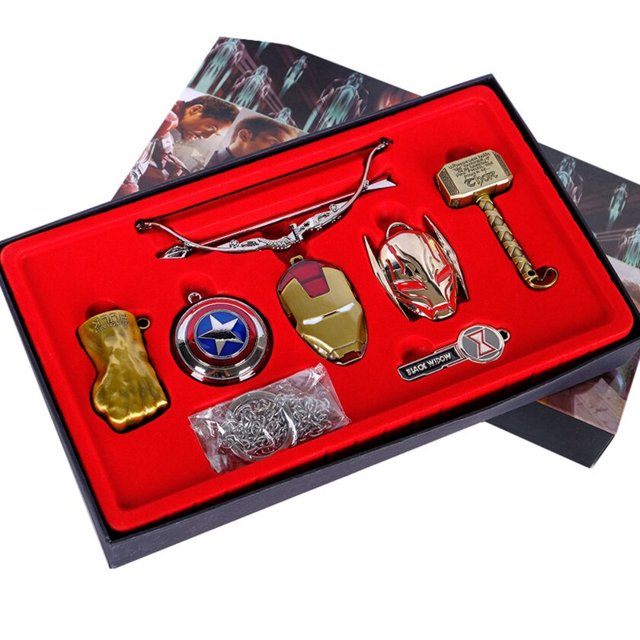 LLavero de Los Vengadores Infinity War de Marvel, guante de Thanos, guantelete del infinito, máscara de Iron Man, Hulk, Cosplay, regalo para niños