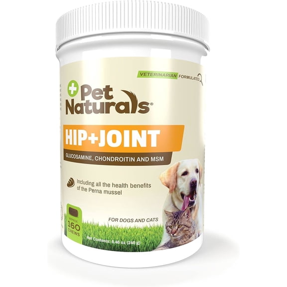 Pet Naturals Hip   Joint Chews for Dogs & Cats, Duck, 160 Count