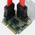 thumbnail image 3 of Tizuqe Expand Storage Mini PCIe To Four SATA3.0 Port Adapter Converter Card for SSDs, 3 of 7