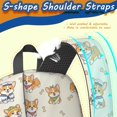 thumbnail image 4 of Corgi Costume and Bone Cream 17" Waterproof Oxford School Backpacks for Teens, S-Shape Padded Straps, for School, Travel, Hiking, Camping, 4 of 4