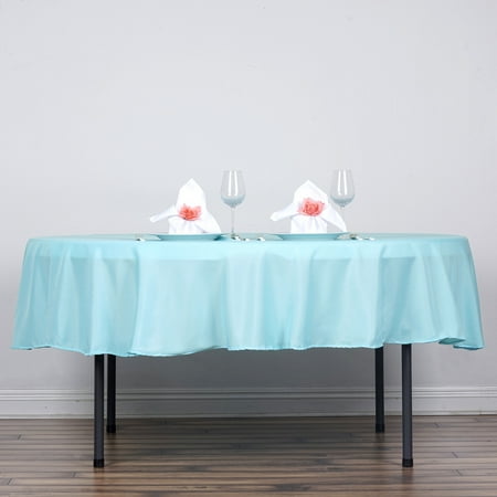 

BalsaCircle 90 Round Polyester Tablecloth Table Cover Linens for Wedding Party Events Home Kitchen Dining