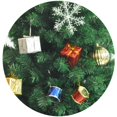thumbnail image 4 of 8 Ft High Christmas Tree 1500 Tips Decorate Pine Tree with Metal Legs Green, with Decorations, 4 of 5
