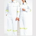 thumbnail image 2 of Men's Work Coveralls， Durable Polyester Zip-Front Jumpsuit with Reflective Stripes and Utility Pockets， for Mechanic Welding Shop, 2 of 6