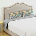 thumbnail image 5 of Ryvnso Satin Pillowcase Cactus Flowers on Orange Background Pillow Cases Standard Size 40x20in, 5 of 6