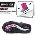 thumbnail image 6 of Kushyshoo Kids Snow Boots Waterproof Pink Girls Winter Boot Big Kid Size 1, 6 of 6
