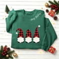 thumbnail image 6 of Jsaierl Women's Christmas Sweatshirts Plus Size Gnomes Graphic Sweatshirt Cotton Trendy Pullover Crewneck Tunic Long Sleeve Tops S-2XL, 6 of 9