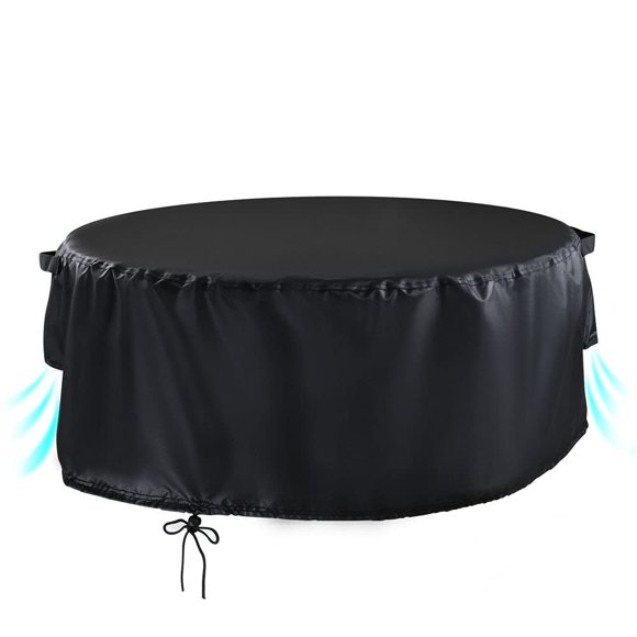 Onlyme Patio Table and Chairs Cover Round, Outdoor Heavy Duty and Waterproof Furniture Set Covers, 60 inch