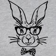 thumbnail image 3 of CafePress - Cute Hipster Easter Bunny Long Sleeve T Shirt - Womens Baseball Tee, 3 of 4