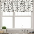 thumbnail image 3 of Ambesonne Brown Valance & Curtain, Big Small Drops Spots, 55"x30", Cocoa White, 3 of 6
