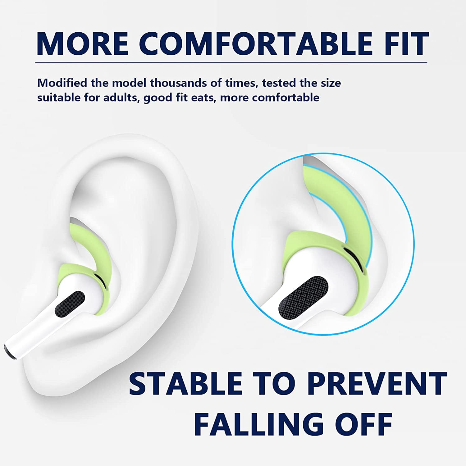 Airpods 3rd Generation Ear Tips,Airpod 3rd Generation Accessories,Airpod 3 Ear Hooks Anti Slip Wings Ear Covers Compatible with Apple AirPods 3rd(4Pairs Avocado Green) - Walmart.com Airpods 3rd Generation Ear Tips,Airpod 3rd Generation Accessories,Airpod 3 Ear Hooks Anti Slip Wings Ear Covers Compatible with Apple AirPods 3rd(4Pairs Avocado Green) - Walmart.com