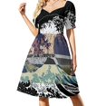 thumbnail image 3 of Flower Power de los 60 - ¡Sí, cariño! Vestido de manga corta, vestidos de baile, vestidos para el baile de graduación., 3 of 7