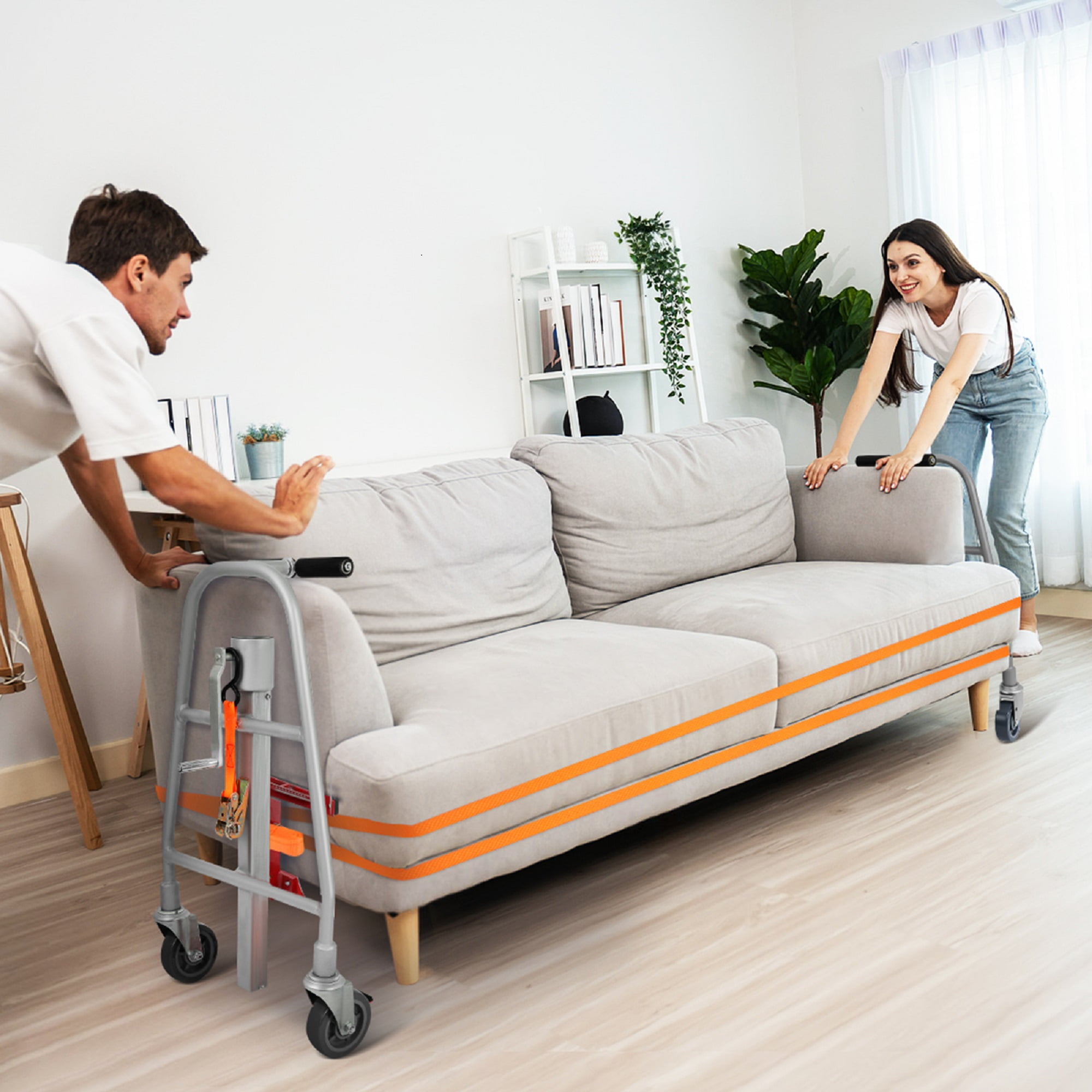 Aluminum Alloy Heavy Duty Mover with PU Wheels for Hotel Use