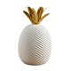 thumbnail image 2 of Adorno de de cerámica de escritorio para Arte de  raya blanca Gloria Colección Piña, 2 of 9