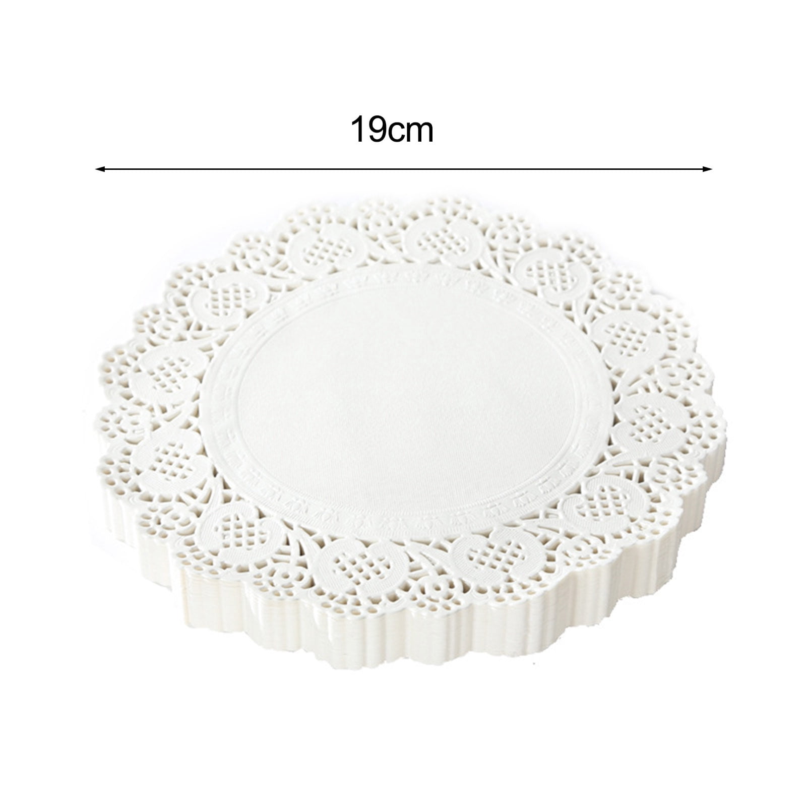 HomeLife 100Pcs Baking Paper Elegant Lace Design Baking Oil Absorbing Paper Disposable Baking Liners for Home Kitchen