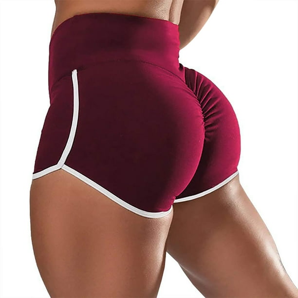 Women Push Up Scrunch Gym Shorts Wear Butt Lift Workout Fitness