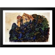 Deuring Castle, Bregenz 40x28 Large Black Wood Framed Print Art by Egon Schiele