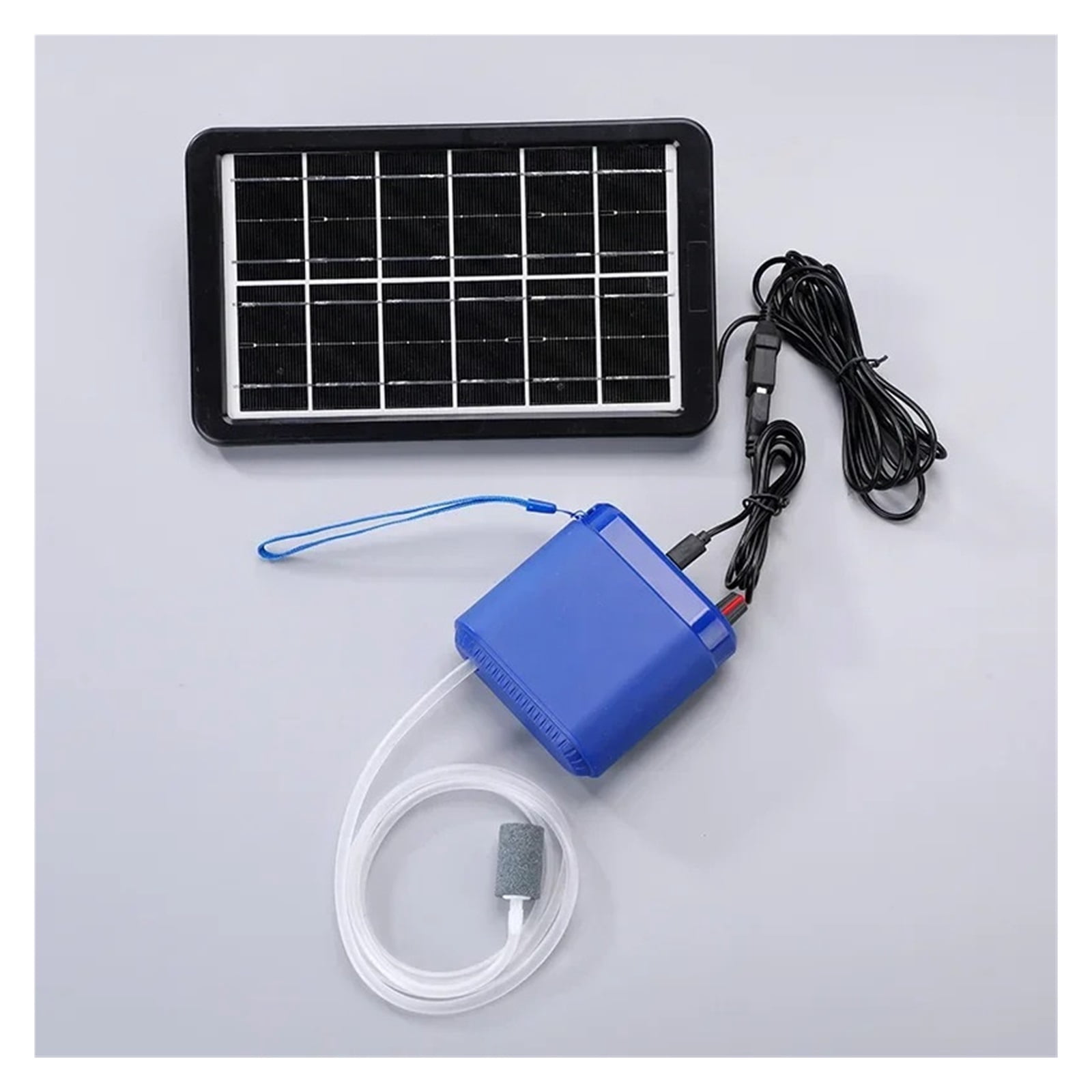 Solar Power Oxygen Pump for Aquarium Fish Tank,USB Charging,Noiseless,Outdoor Fishing,Oxygen Machine
