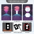 thumbnail image 3 of Yayeee Toggle Light Switch Wall Plate 1-Gang 4.5"x2.7" Home Decorative Outlet Cover, Night Neon Road, 3 of 7