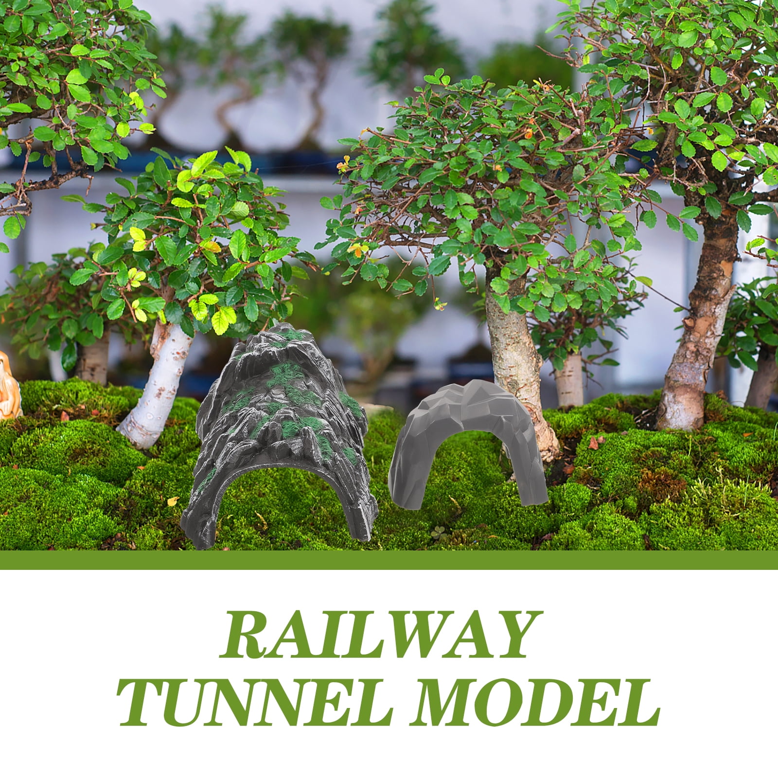 Model Cave Train Train Tunnels CORHAD 3-Piece Train Tunnel Set - Plastic Railway Cave ...
