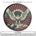 thumbnail image 2 of Spare Tire Cover 12 Inch American Eagle Flag Protectors Weatherproof Dust-Proof USA Patriotic 4th of July Independence Memorial Day for Camper Trailer Truck SUV Universal, 2 of 8