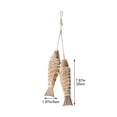 thumbnail image 4 of Hzzsbu 2Pcs Wooden Fish Ornaments Wall Hanging Wood Fish Beach Ocean Theme Wall Decor Living Room Dining Room Wall Hanging Nautical Decoration, 4 of 7