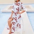 thumbnail image 4 of Lobster Long Sleeved Shirt Dress Woman clothing clothes for women Women's dress elegant dresses plus sizes, 4 of 6