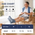 thumbnail image 6 of UNEEI Diabetic Grip Socks for Men Women, 4 Pairs Bamboo Viscose Wide Non Slip Socks, Non Binding Seamless Socks for Swollen Feet, Size 11-13, 6 of 7