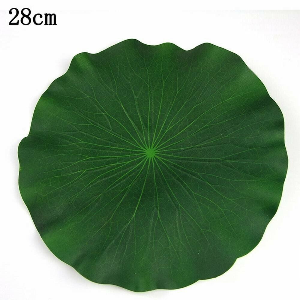 10X Artificial Fake Lotus Leaves Water Lily Floating Pool Plant Garden