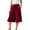 Wine, variant on Rvasteizo Women Solid Linen Look Pants Drawstring Waist with Pockets