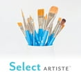 thumbnail image 3 of Princeton Select Artiste Short Liner Brush, Synthetic Bristles, Short Handle Mixed Media Paintbrush, Jewel Blue, Size 18/0, Pack of 6, 3 of 7