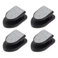 thumbnail image 1 of Ganchos adhesivos resistentes para automóviles de 4 piezas para bolsos y paraguas, tono plateado de plástico 1.18"x0.79", 1 of 7