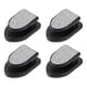 thumbnail image 1 of Ganchos adhesivos resistentes para automóviles de 4 piezas para bolsos y paraguas, tono plateado de plástico 1.18"x0.79", 1 of 7
