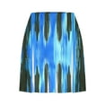 thumbnail image 5 of BiZtdJrK Womens Summer Vacation Skorts Gradient Print High Waist Casual Skort Trendy Party Skirts with Shorts on sale clearance 2025 Blue XL, 5 of 8