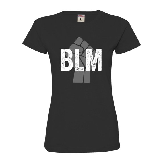 Womens Fist BLM Black Lives Matter Deluxe Soft T-Shirt