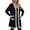 Black, variant on Fiaer Button Down Oversized Long Cardigan Sweaters For Women Loose Fit Color Blocking Ligtweight Casual Trendy Knit Tops With Pocket White XL