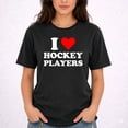 thumbnail image 2 of I Heart Hockey Players T-Shirt – Sports Romance Humor – College Campus Wear, 2 of 6