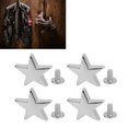 thumbnail image 1 of Sturdy Metal Construction Star Rivets, Secure Fastening Zinc Alloy Rivets for Leather, Easy Installation Metal Rivets for Leathercraft, Multi Purpose Star Rivets for Clothing, 1 of 7