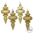 thumbnail image 2 of Vickerman N500008 4 in. Gold Finial 4 Finish Asst 8-Bx, 2 of 2