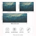 thumbnail image 4 of Dailycode Satin Pillow Case Standard Silk Pillow Cover for Hair and Skin Envelope Closure Dense Forest 20"x26", 4 of 9