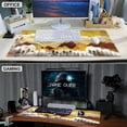 thumbnail image 3 of Mouse Pad, Golden Sun Mountain Groovy Forest Large Gaming Mouse Pad for Desk, Big Desk Mat with Seamed Edges, Waterproof Desk Pad, Non-Slip Rubber Base, Long Computer Mousepad, 31.5 x 11.8 Inch, 3 of 7