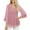 *1-Pink, variant on VBVC Women's Glitter 3/4 Sleeves Blouse,Ladies Breathable V-Neck T-Shirt,Ruffle Party Top For Women,Beige,Size XL